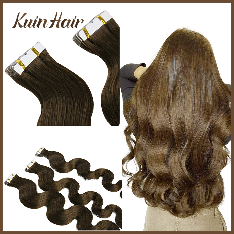 Invisible Tape In Extensions Real Hair - وصلات شعر بشري لاصقة مموجة طبيعية