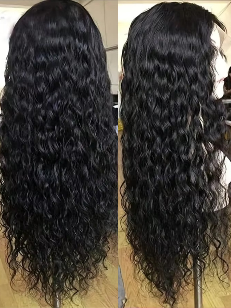 Water Wave Bulk Human Hair For Braiding - شعر مستعار بشري مموج عميق بكثافة