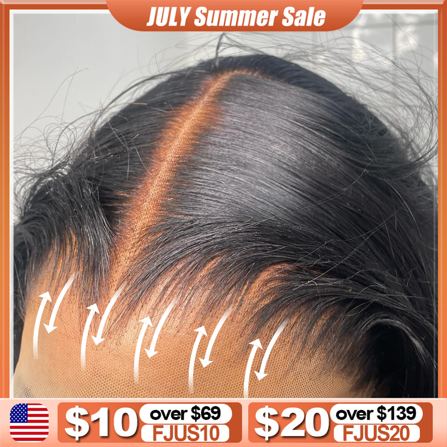 Hd Lace Frontal Wig Human Hair Pre Plucked - شعر مستعار أمامي كامل من BEEOS