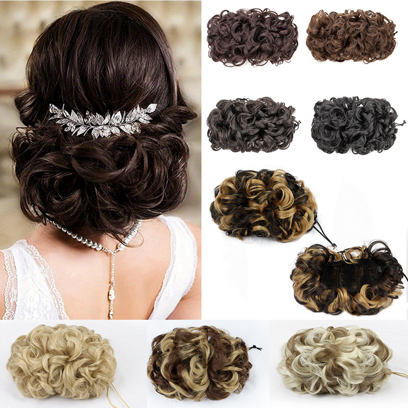 Claw Clip Messy Bun Hair Piece - وصلة شعر كعكة مجعدة بمشبك مخلب