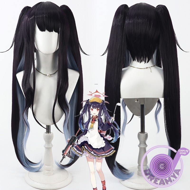 Synthetic Wigs - Aikiyo Fuuka شعر مستعار تأثيري الأزرق