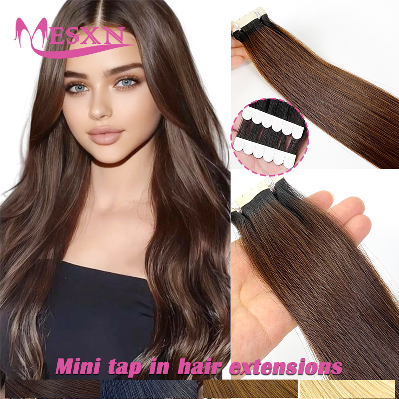 Invisible Tape In Extensions Real Hair - وصلات شعر بشري صغيرة الحجم بتقنية