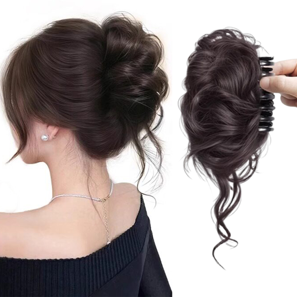 Claw Clip Messy Bun Hair Piece - قطعة واحدة من إكسسوارات الشعر الأنيقة