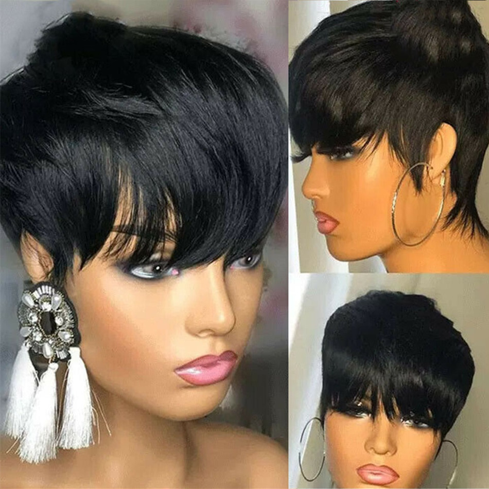 شعر مستعار قصير من الشعر البشر - مراجعة Short Pixie Cut Wig Human Hair Cheap وسعره