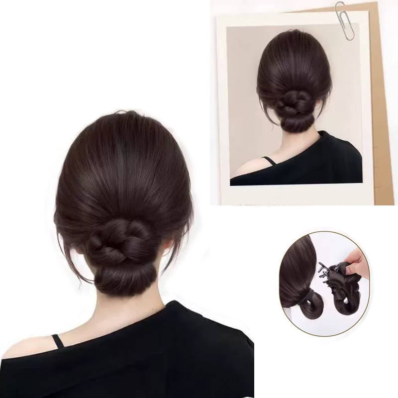 إكسسوارات الشعر الاصطناعية كعك - مراجعة Claw Clip Messy Bun Hair Piece وسعره