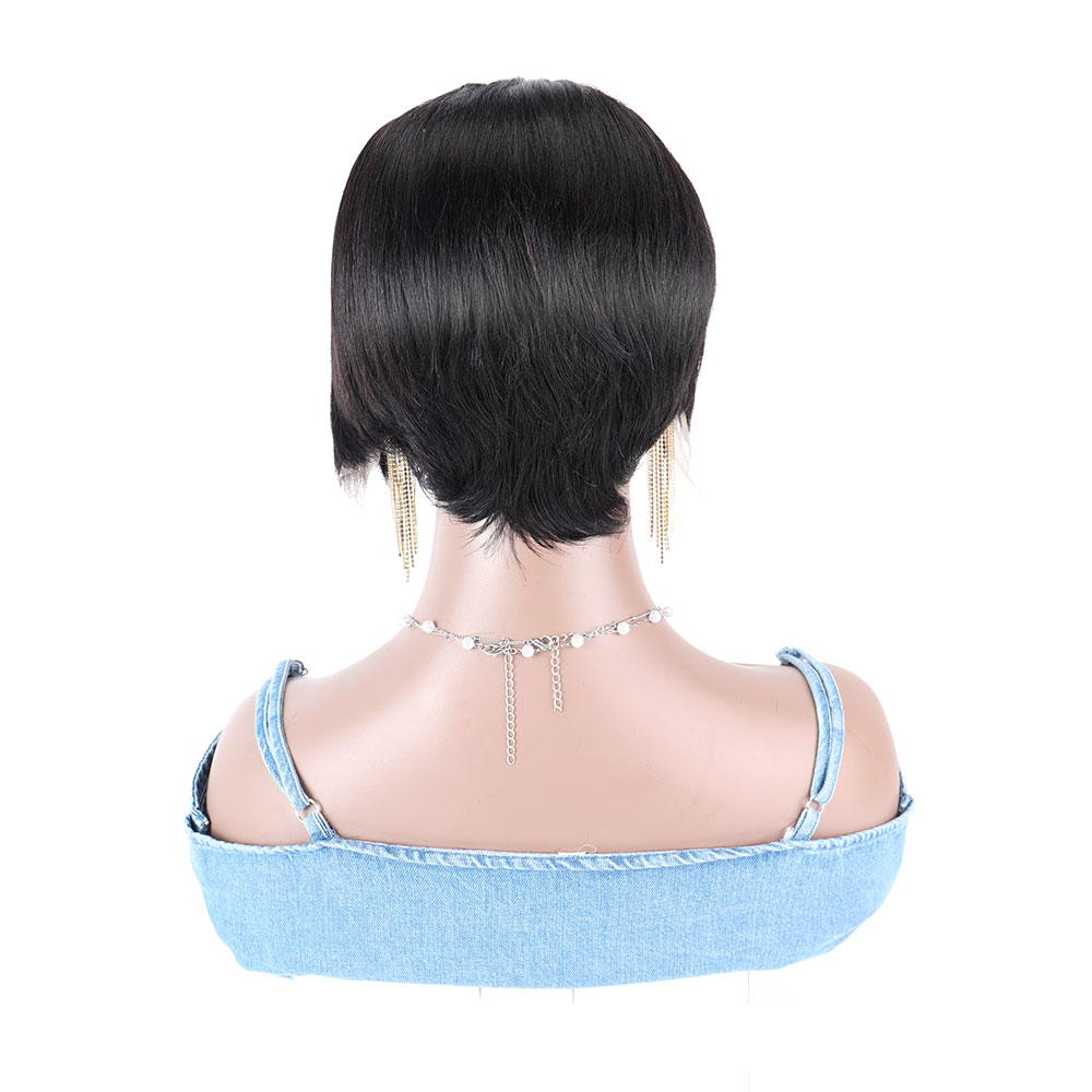 قصيرة عابث قطع باروكة من شعر ط - مراجعة Short Pixie Cut Wig Human Hair Cheap وسعره