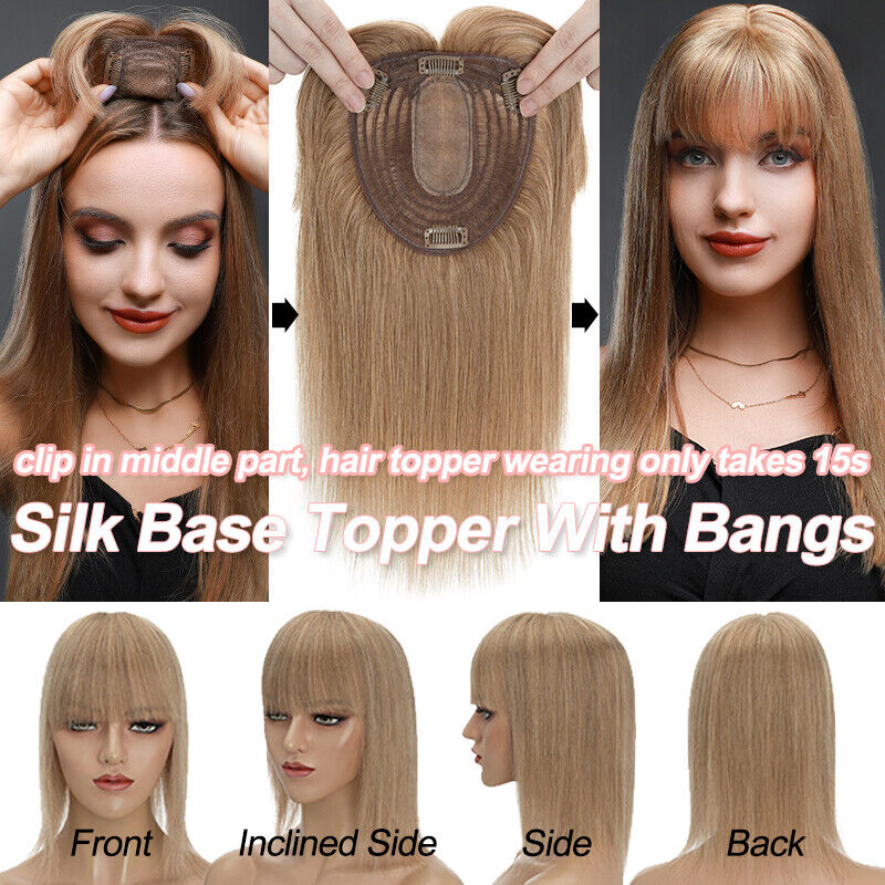 شعر مستعار بشري حقيقي مع الاند - مراجعة Seamless Clip In Hair Extensions Human Hair وسعره