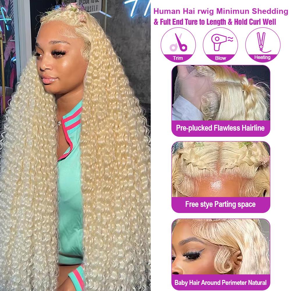 30 40 بوصة موجة عميقة 13x6 HD  - مراجعة Water Wave Bulk Human Hair For Braiding وسعره