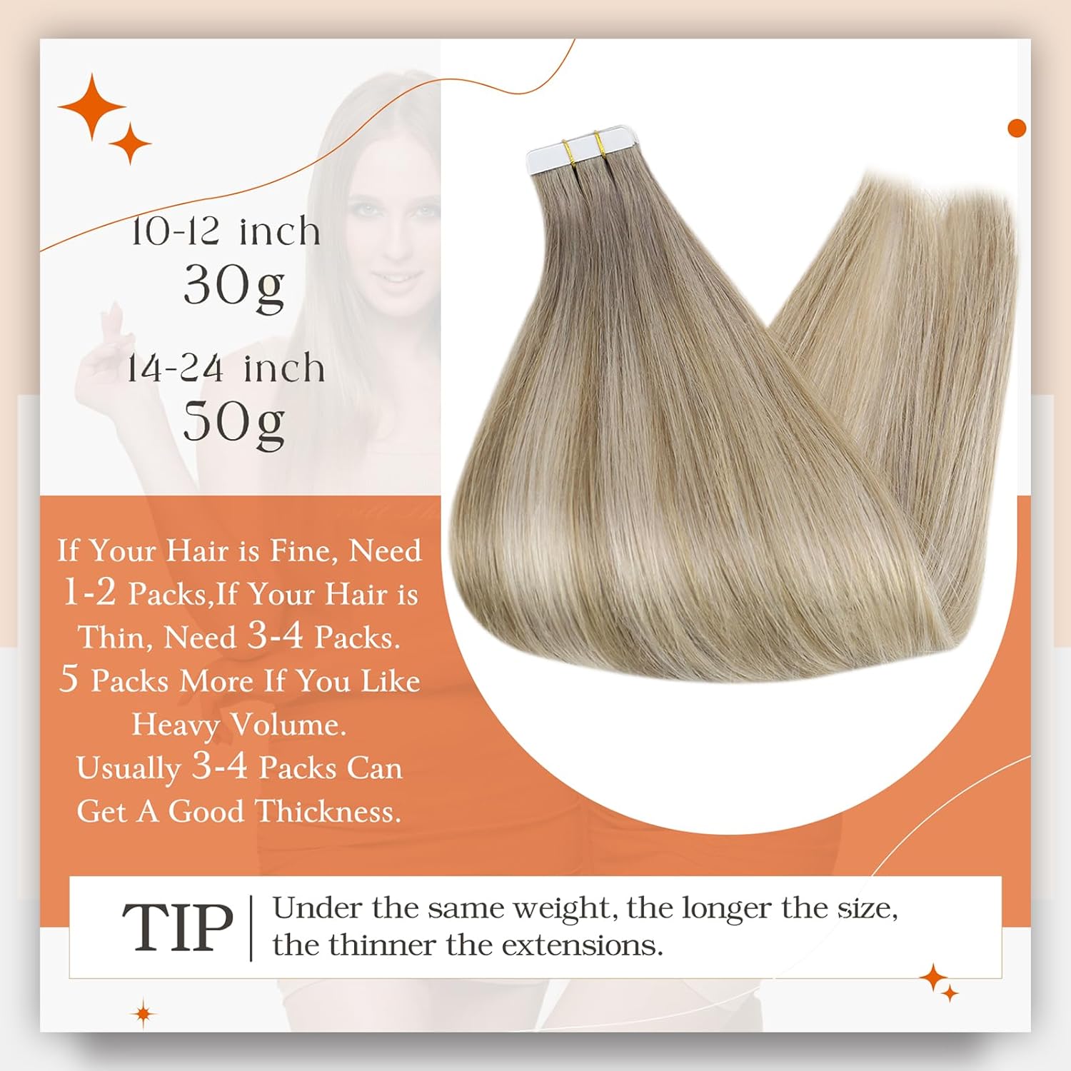 شريط تألق كامل في وصلات الشعر  - مراجعة Invisible Tape In Extensions Real Hair وسعره