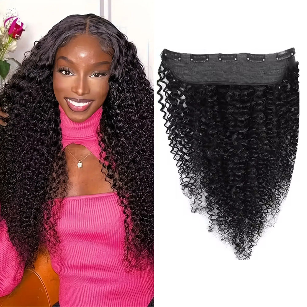 1 قطعة مقاطع في قطعة واحدة الش - مراجعة Seamless Clip In Hair Extensions Human Hair وسعره