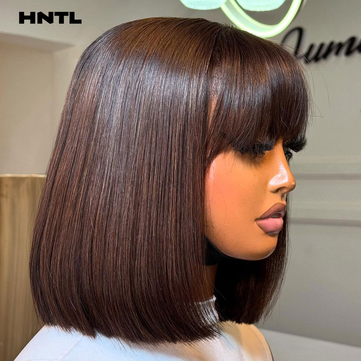 باروكة شعر طبيعي بدون لاصق، جا - مراجعة Pre Parted 13X4 Lace Front Bob Wig وسعره