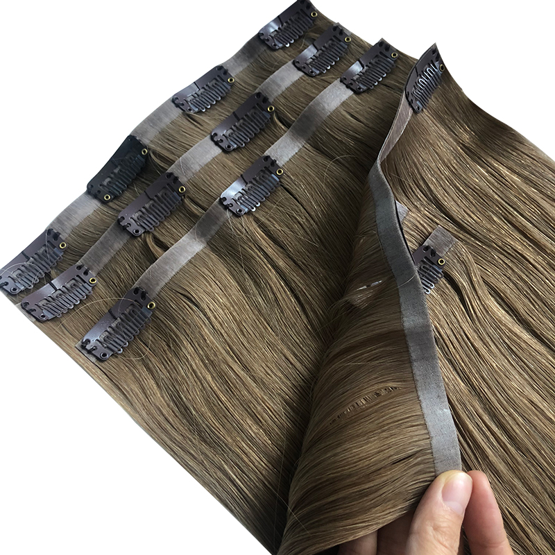 مستقيم غير مرئية بو كليب في كا - مراجعة Seamless Clip In Hair Extensions Human Hair وسعره