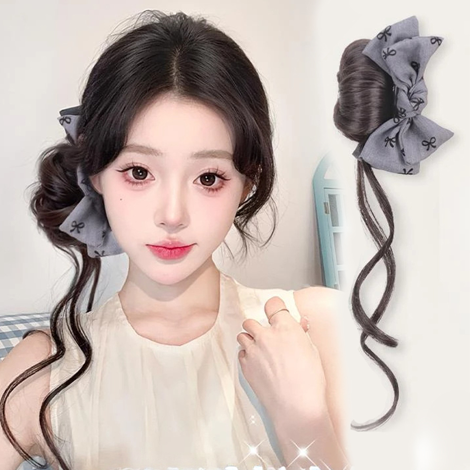 كعكة الشعر الاصطناعية الشعر ال - مراجعة Claw Clip Messy Bun Hair Piece وسعره
