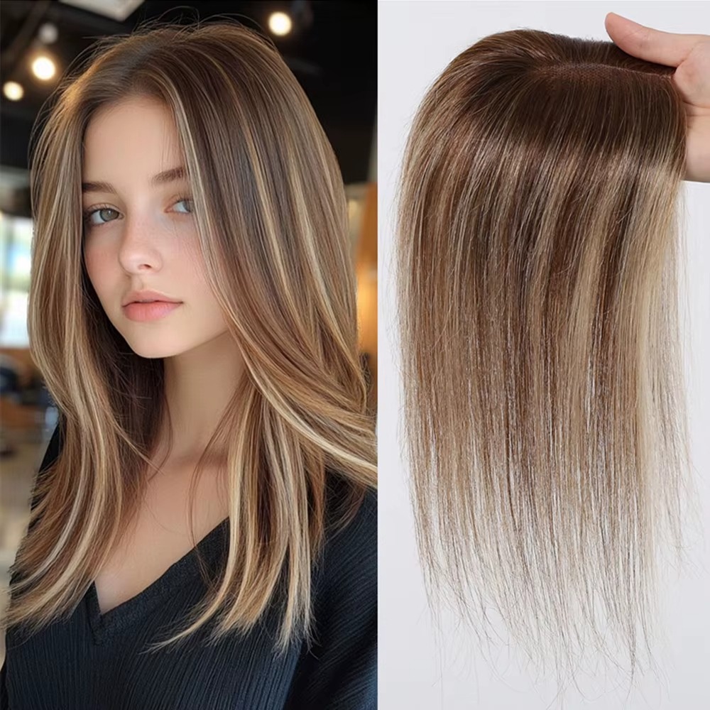 100% الشعر البشري القبعات العا - مراجعة Seamless Clip In Hair Extensions Human Hair وسعره