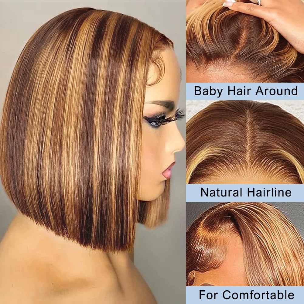 باروكة بوب من الشعر الطبيعي 13 - مراجعة Pre Parted 13X4 Lace Front Bob Wig وسعره