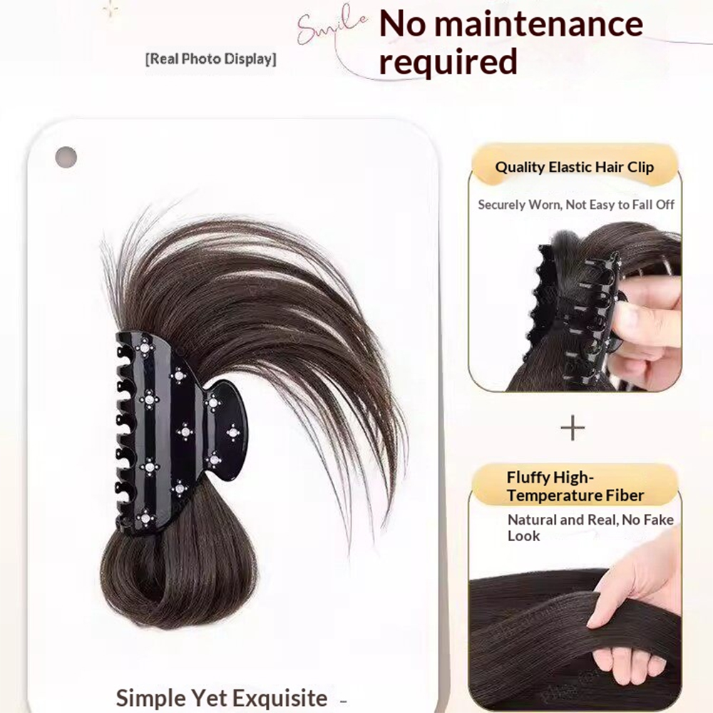 مشبك شعر صناعي منفوش وفوضوي عل - مراجعة Claw Clip Messy Bun Hair Piece وسعره