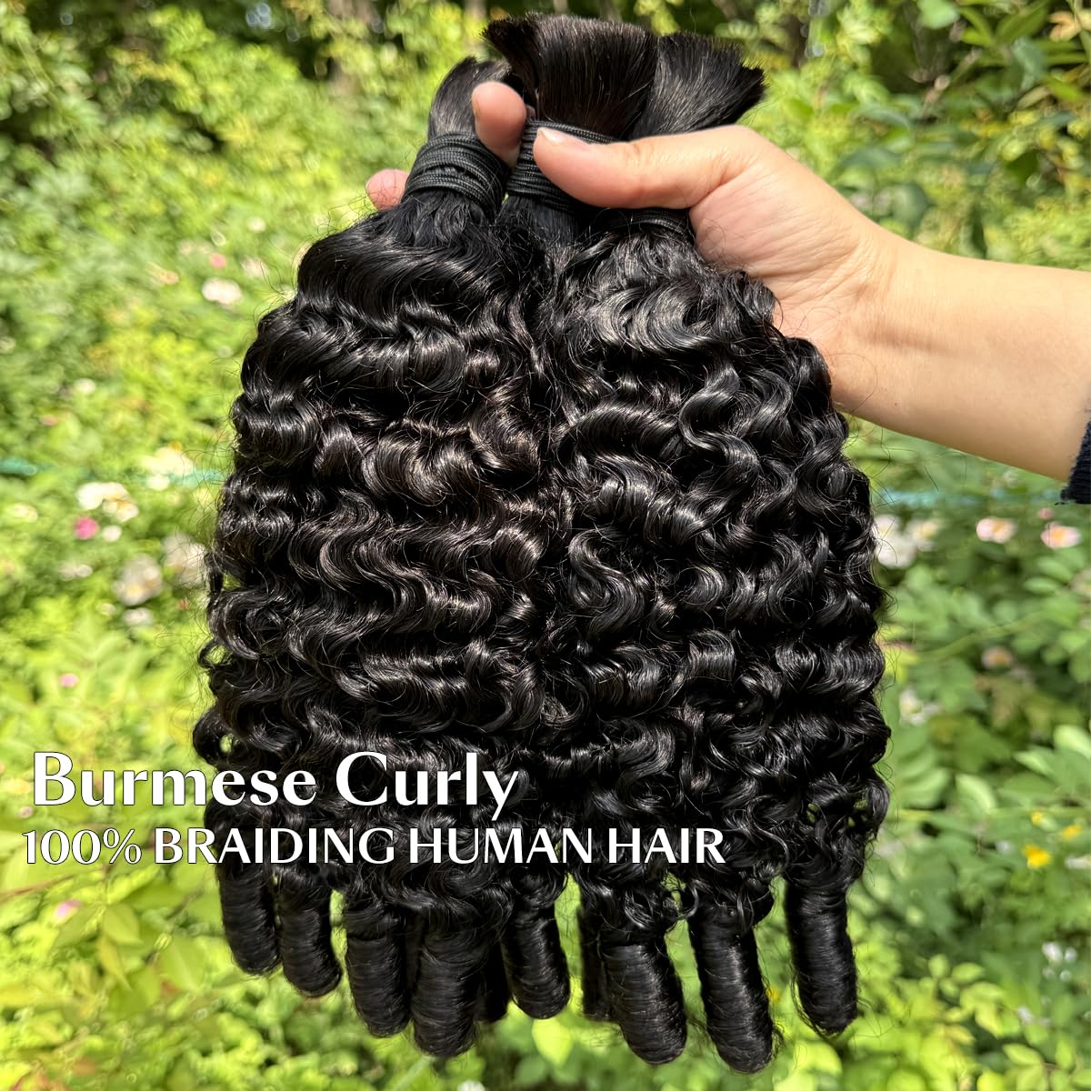 شعر بشري للضفائر البوهيمية 15A - مراجعة Water Wave Bulk Human Hair For Braiding وسعره