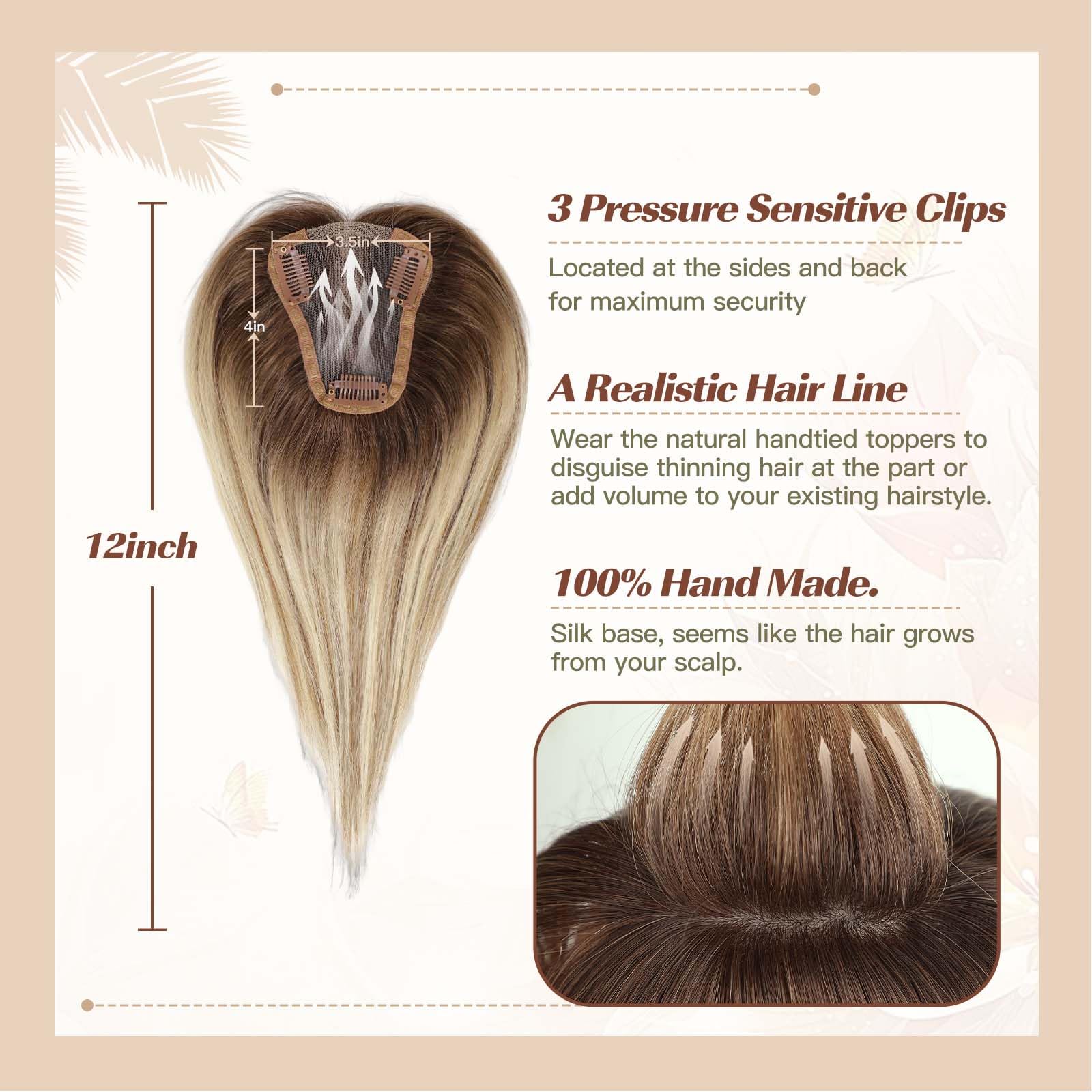 الذهبي براون أومبير 100% ريمي  - مراجعة Seamless Clip In Hair Extensions Human Hair وسعره