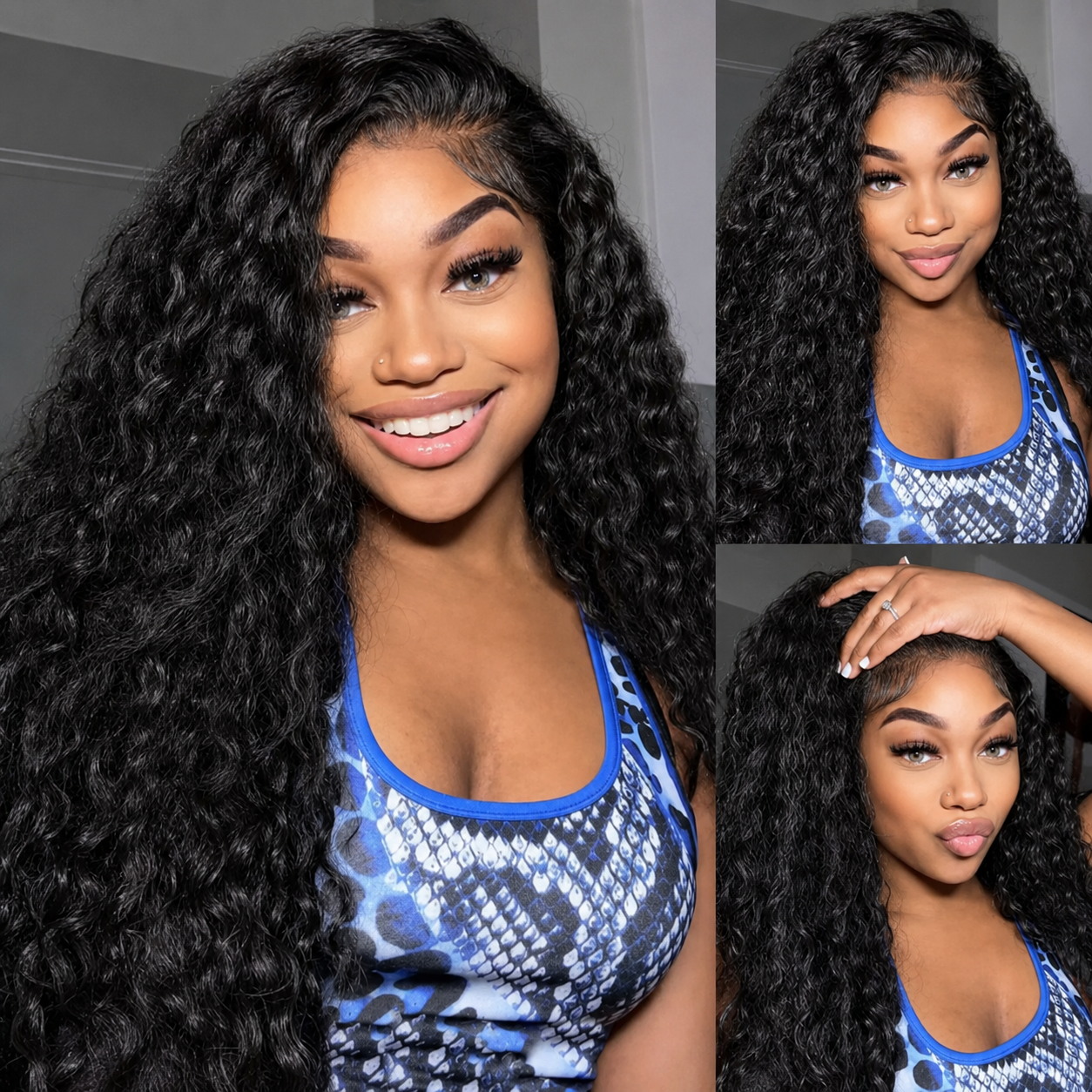 شعر مستعار بشري مجعد فائق الكث - مراجعة Hd Lace Frontal Wig Human Hair Pre Plucked وسعره