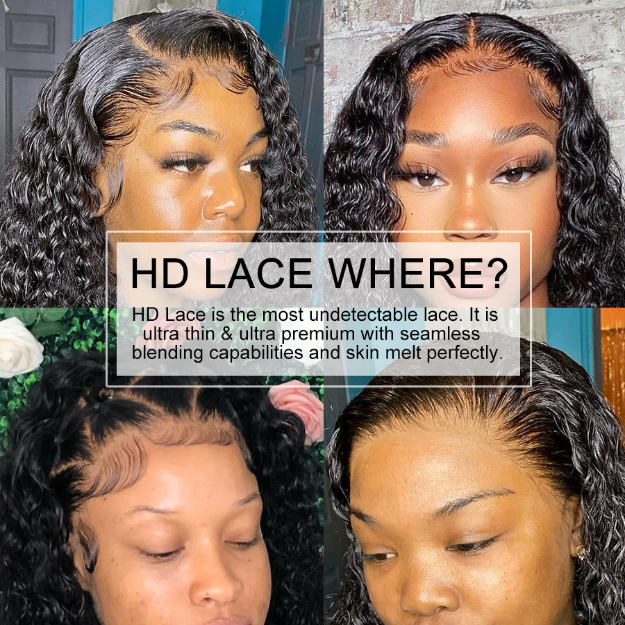 شعر مستعار بشري مجعد فائق الكث - مراجعة Hd Lace Frontal Wig Human Hair Pre Plucked وسعره