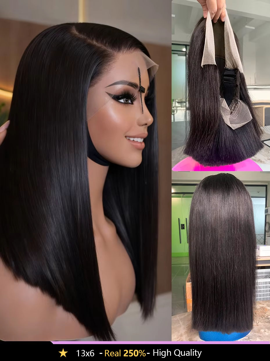 باروكة شعر طبيعي 100% بواجهة د - مراجعة Glueless Wear And Go Human Hair Wig وسعره