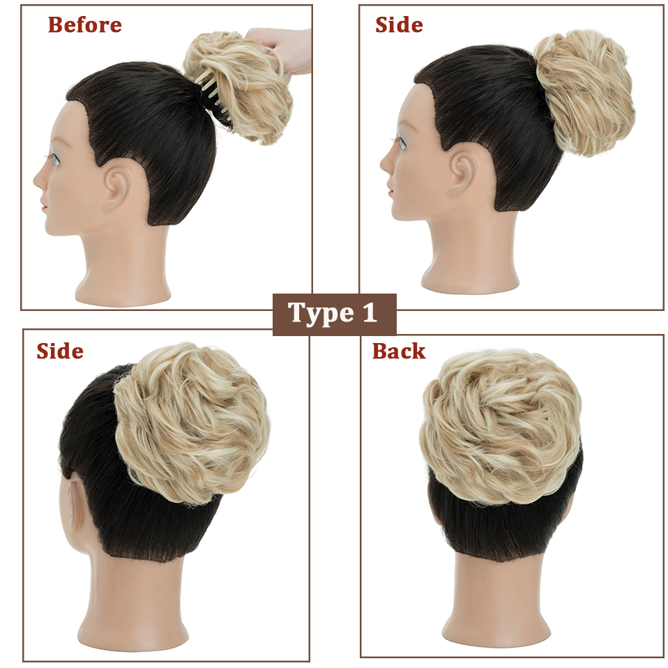 بينهير فوضوي كعكة الشعر الاصطن - مراجعة Claw Clip Messy Bun Hair Piece وسعره