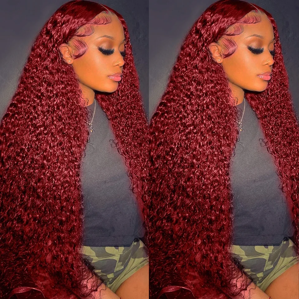 شعر مستعار بشري مموج عميق بلون - مراجعة Lace Front Wigs وسعره