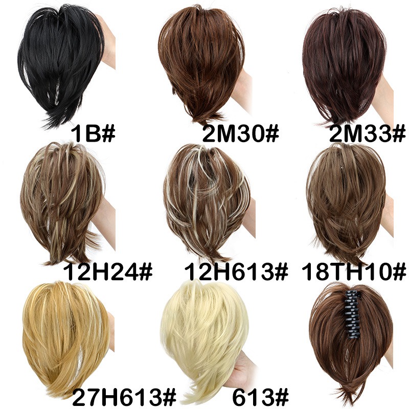 قطعة شعر صناعية بمشبك مخلب في  - مراجعة Claw Clip Messy Bun Hair Piece وسعره