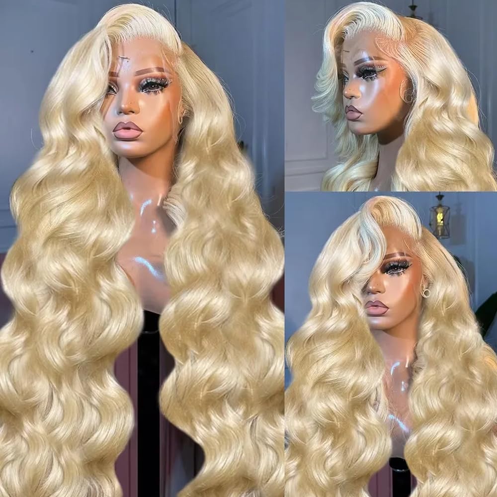 # باروكة شعر طبيعي 613 بتموجات - مراجعة 613 Blonde Body Wave Lace Front Wig وسعره