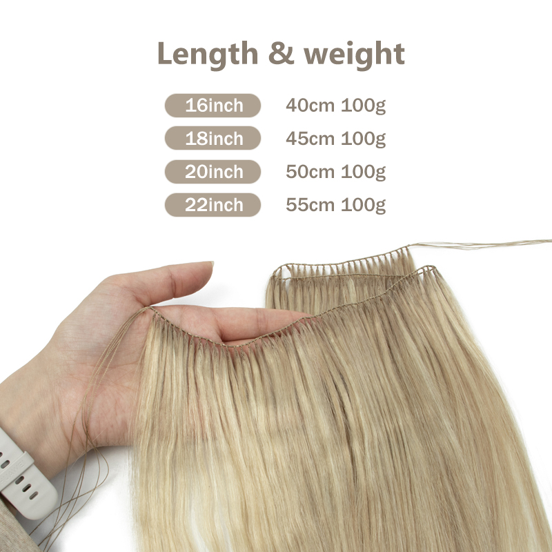 وصلات شعر ريشية غير مرئية من ا - مراجعة Invisible Tape In Extensions Real Hair وسعره