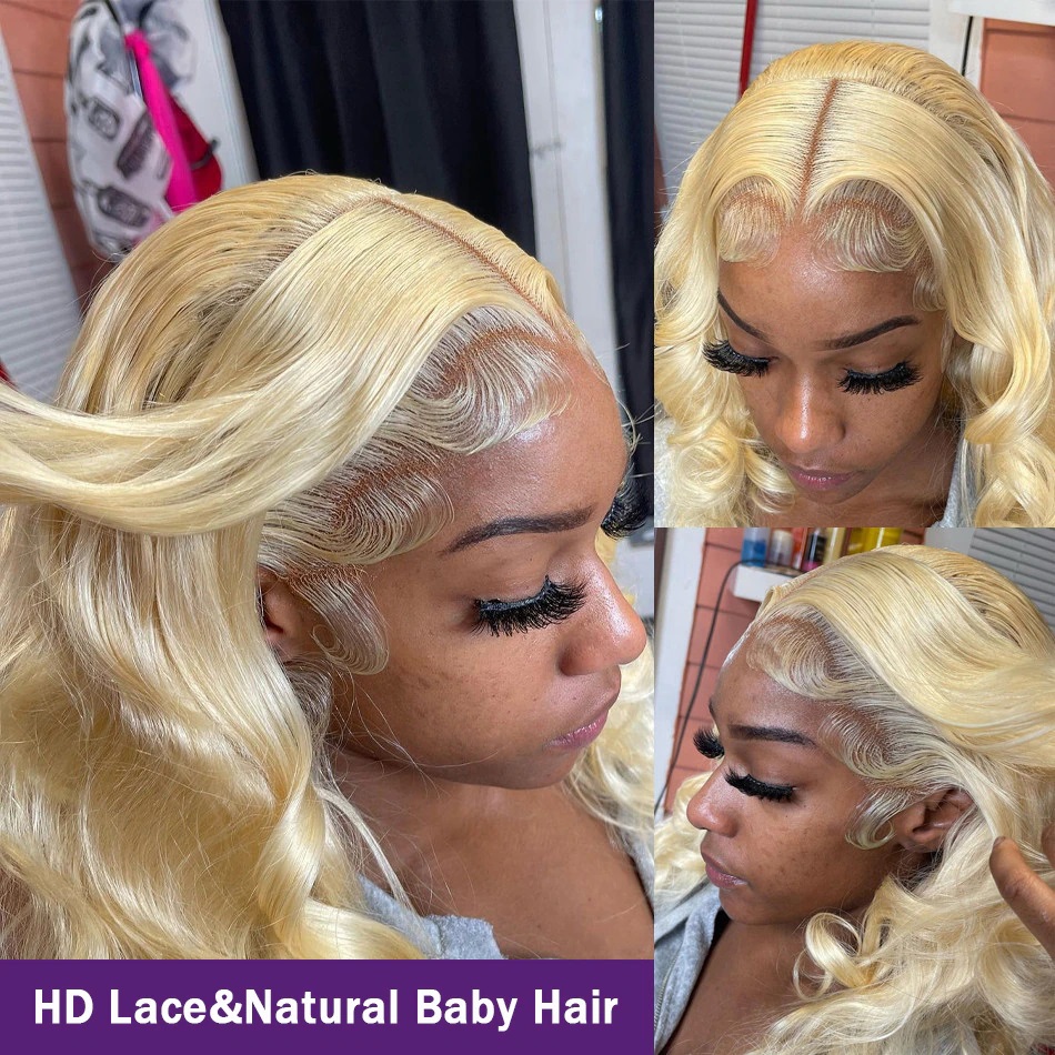 شعر مستعار أمامي دانتيل 613، ش - مراجعة 613 Blonde Body Wave Lace Front Wig وسعره