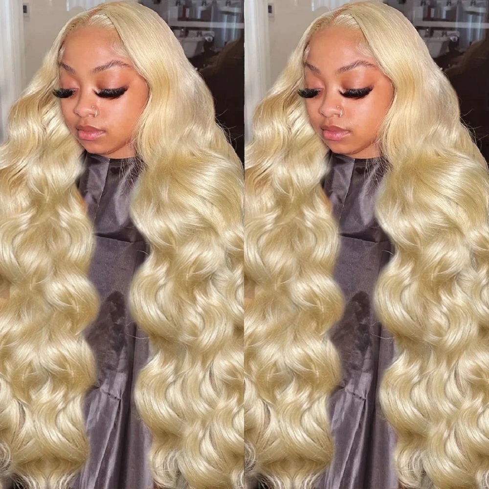 باروكة شعر بشري أشقر 613 بطول  - مراجعة 613 Blonde Body Wave Lace Front Wig وسعره