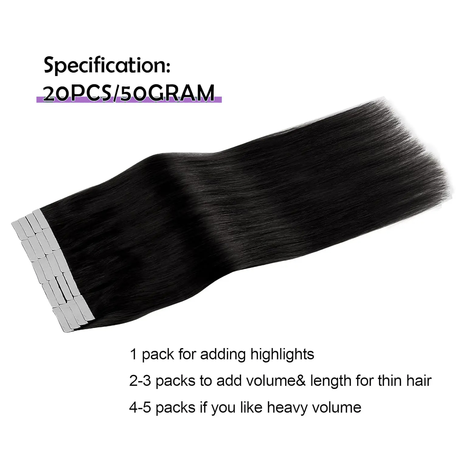 وصلات شعر بشريط مستقيم ، شعر ب - مراجعة Invisible Tape In Extensions Real Hair وسعره