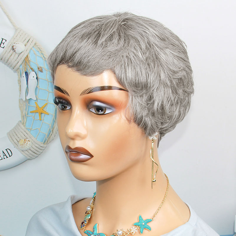 باروكة شعر بشري قصيرة مستقيمة  - مراجعة Short Pixie Cut Wig Human Hair Cheap وسعره