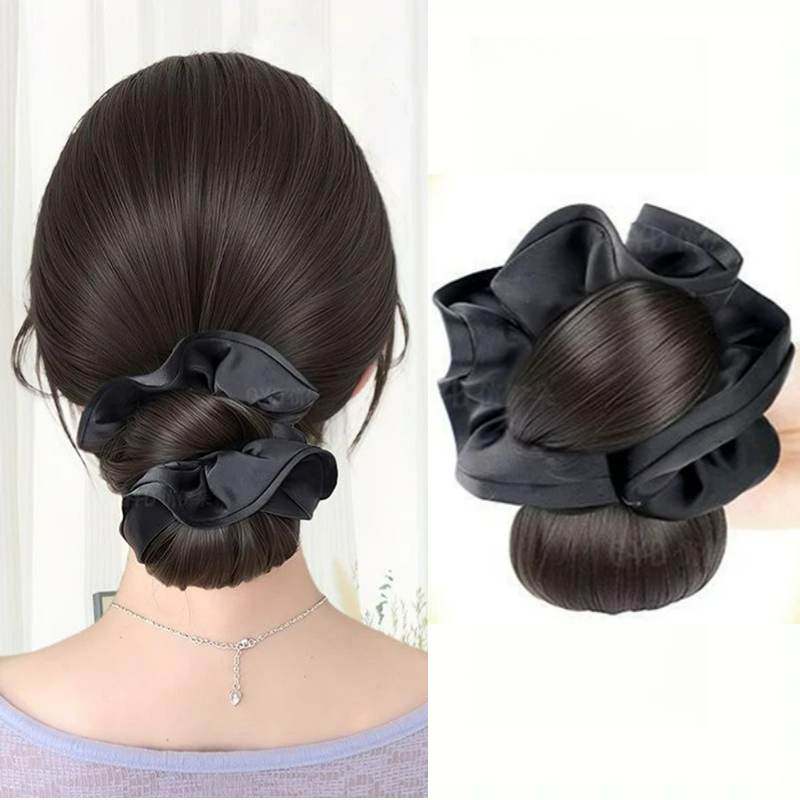 ربطة شعر صناعية جديدة من السات - مراجعة Claw Clip Messy Bun Hair Piece وسعره