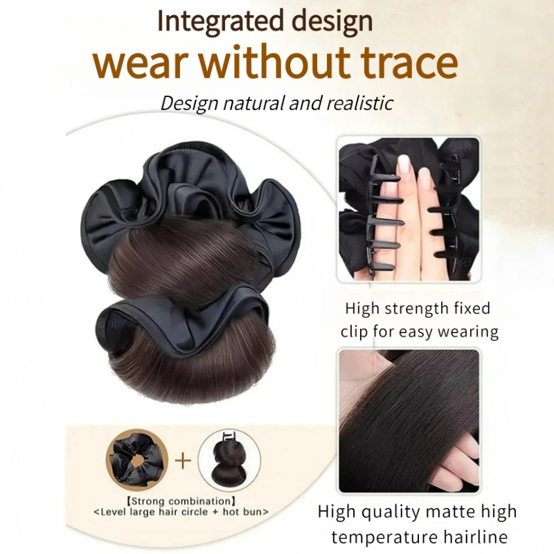 ربطة شعر صناعية جديدة من السات - مراجعة Claw Clip Messy Bun Hair Piece وسعره