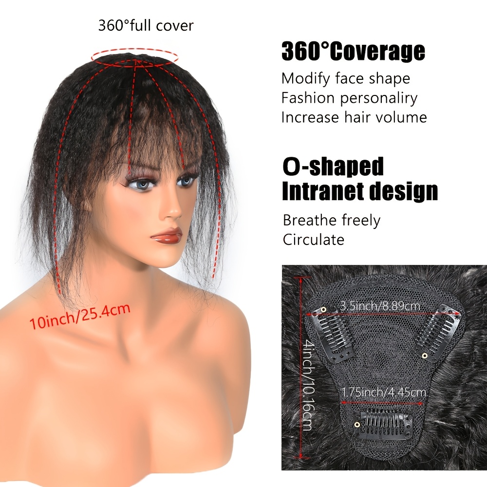 شعر علوي مستقيم غريب مع قطعة ش - مراجعة Hair Clips وسعره