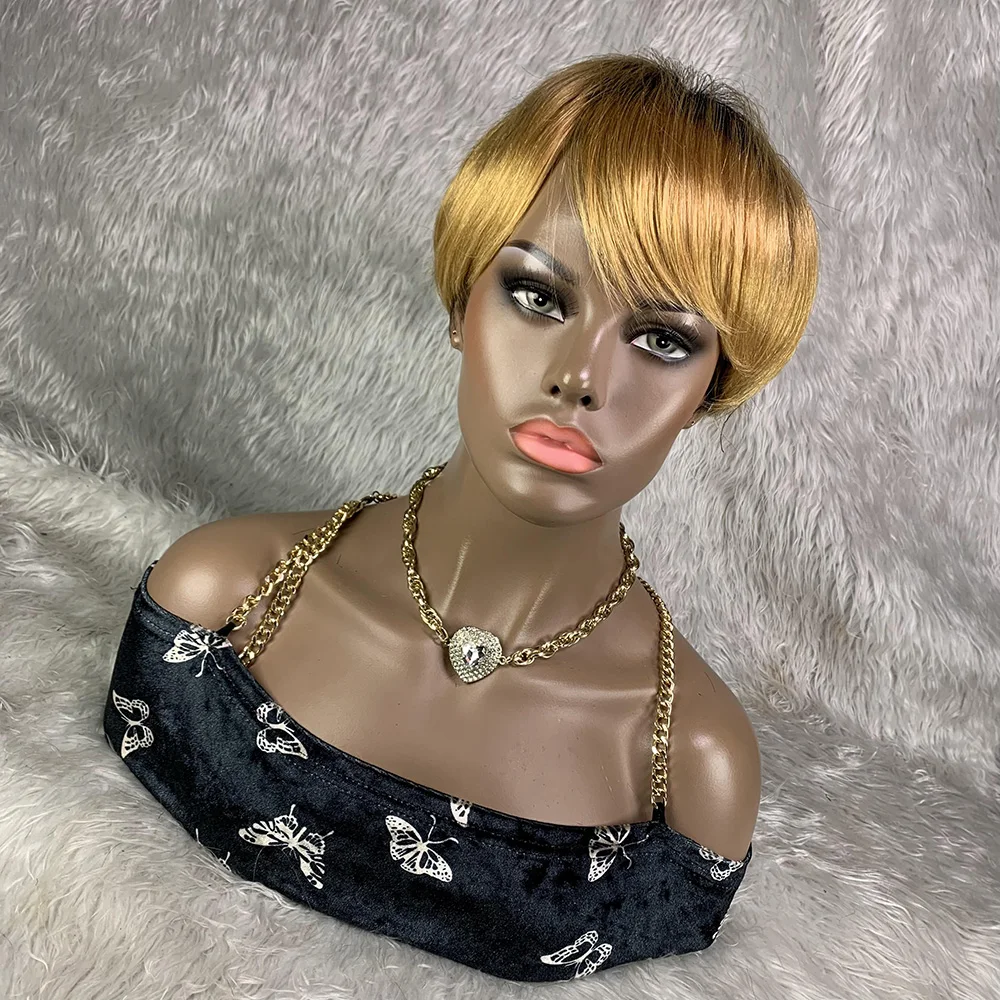 8 بوصة قصيرة شعر ريمي شعر مستع - مراجعة Short Pixie Cut Wig Human Hair Cheap وسعره