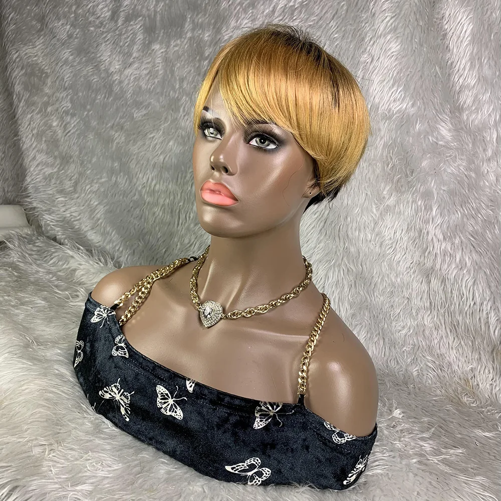 8 بوصة قصيرة شعر ريمي شعر مستع - مراجعة Short Pixie Cut Wig Human Hair Cheap وسعره
