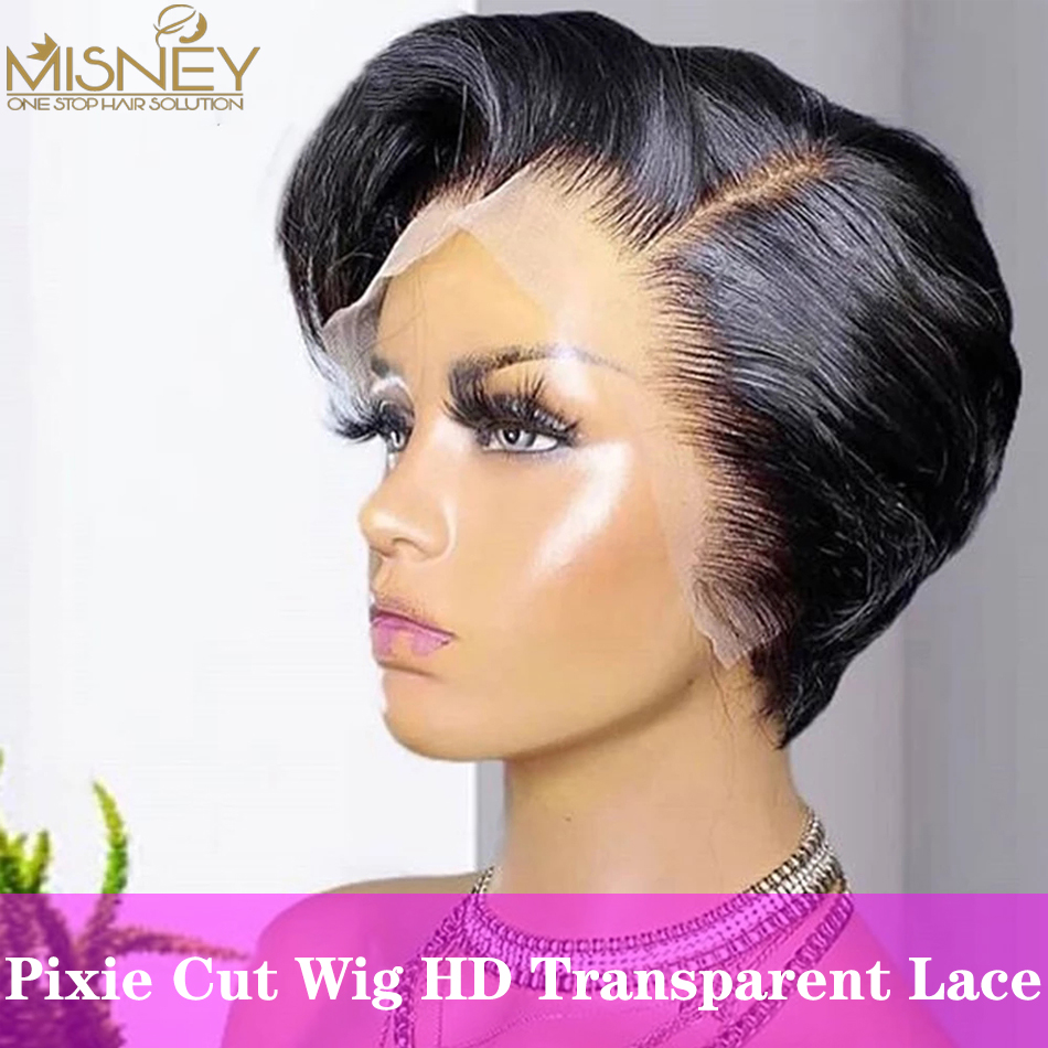 قصيرة بوب شعر مستعار عابث قطع  - مراجعة Short Pixie Cut Wig Human Hair Cheap وسعره