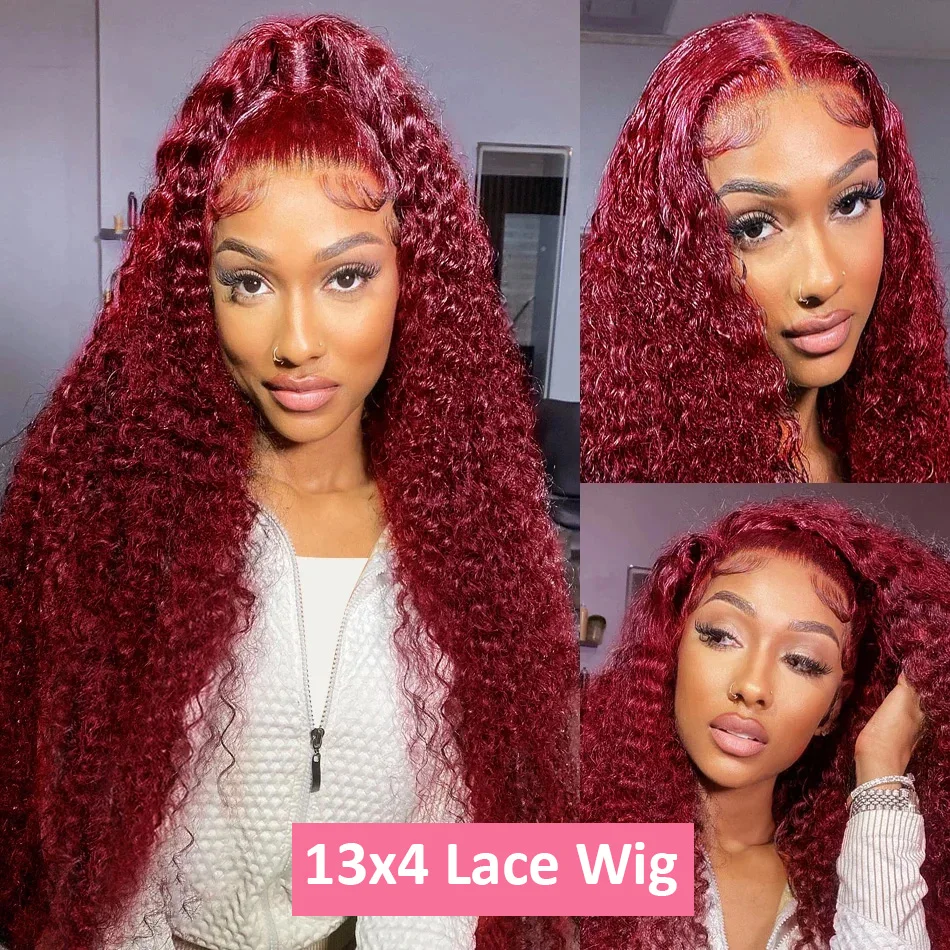 شعر مستعار بشري مموج عميق بلون - مراجعة Lace Front Wigs وسعره
