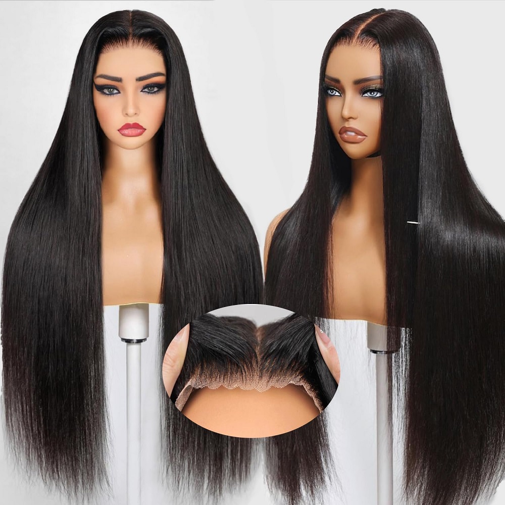 باروكة شعر طبيعي مستقيم بدون غ - مراجعة Lace Front Wigs وسعره