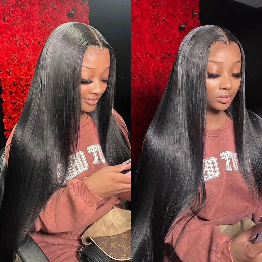 باروكة شعر طبيعي مستقيم بدون غ - مراجعة Lace Front Wigs وسعره