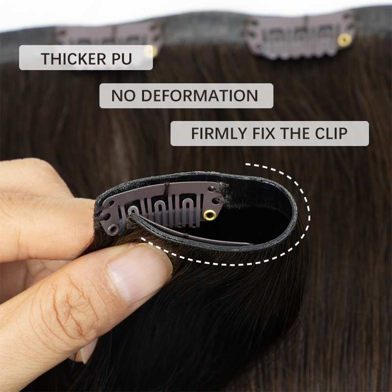 مشبك بولي يوريثان سميك غير مرئ - مراجعة Seamless Clip In Hair Extensions Human Hair وسعره